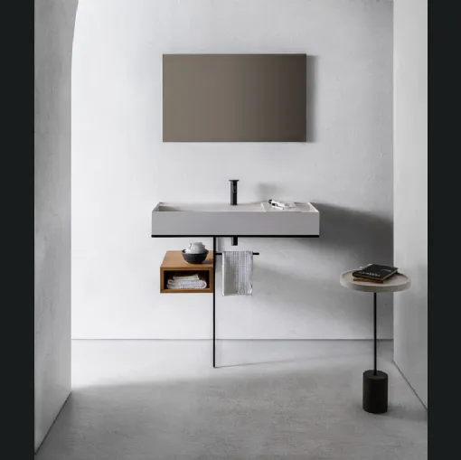 Mobile da Bagno Element 104 con vano a giorno in Rovere di Pirovano Bagni