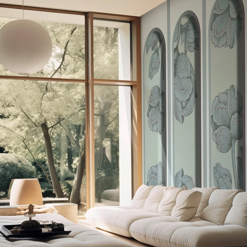 Carta da parati Archinfiore di Spaghetti Wall