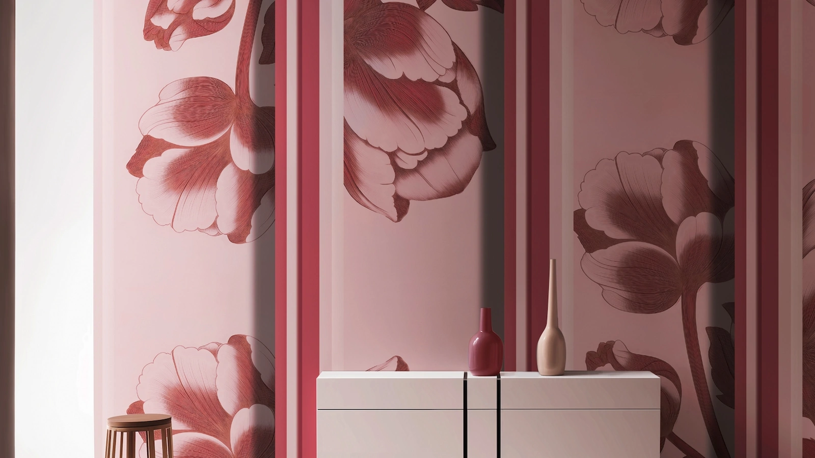 Carta da parati Archinfiore di Spaghetti Wall