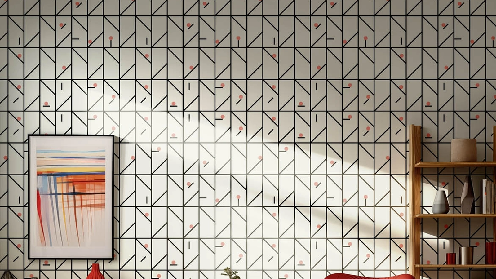 Carta da parati Balance Lines di Spaghetti Wall