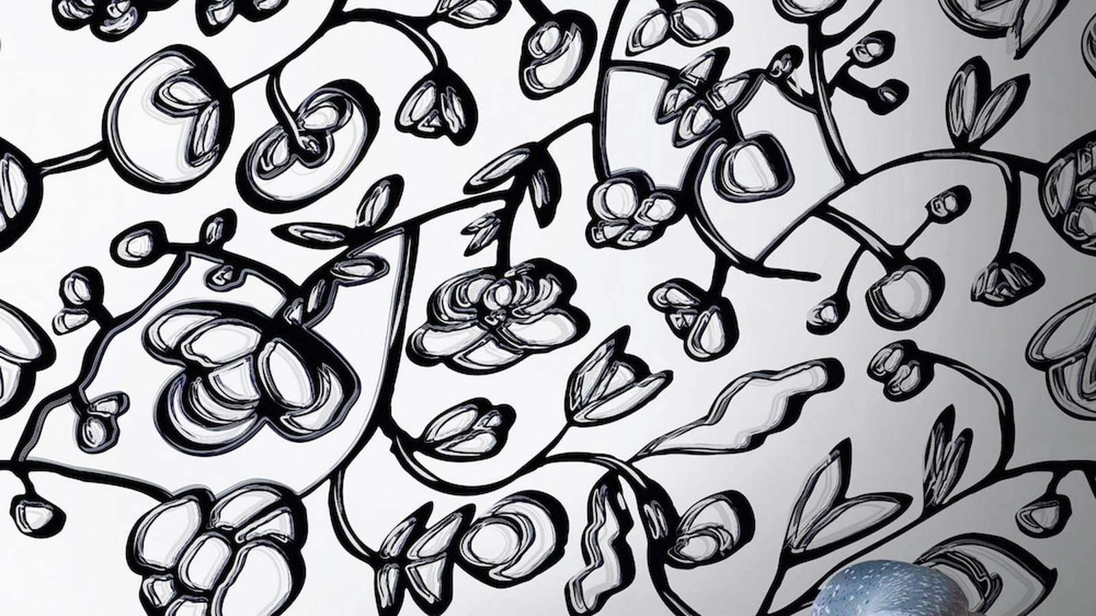 Carta da parati Blooming di Spaghetti Wall