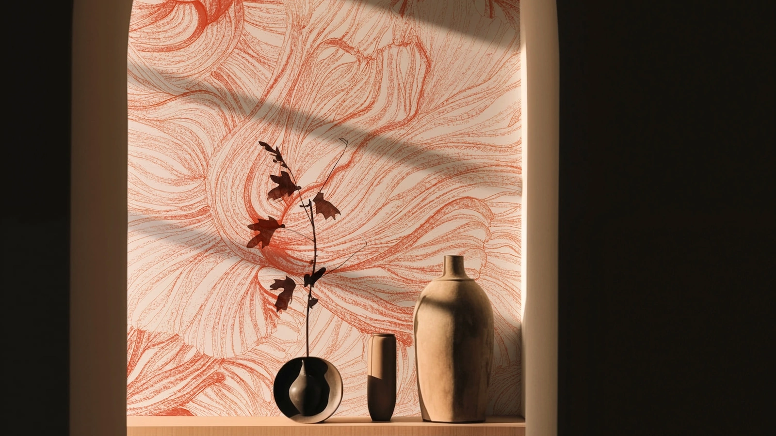 Carta da parati Dancing Together di Spaghetti Wall