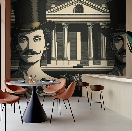 Carta da parati Dandy Bloom di Spaghetti Wall