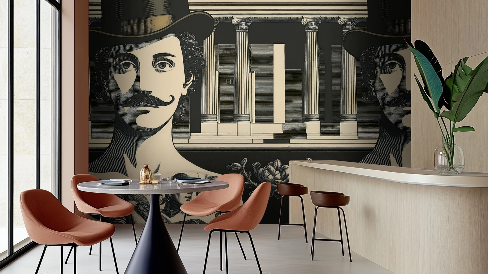 Carta da parati Dandy Bloom di Spaghetti Wall