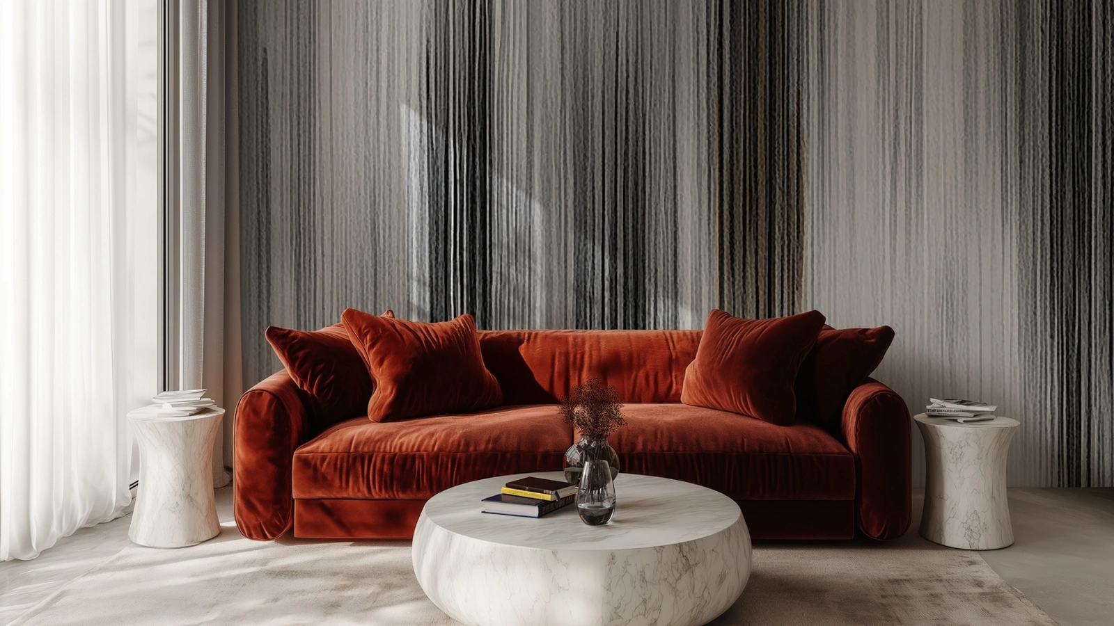 Carta da parati Evanescence di Spaghetti Wall