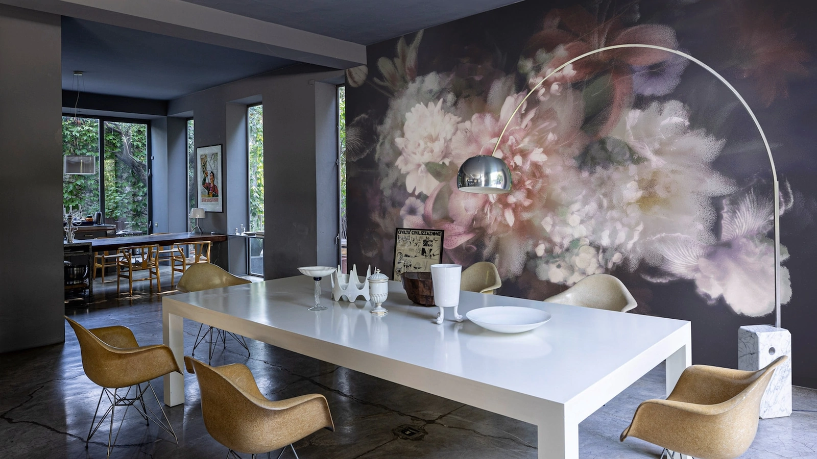 Carta da parati Fleur de Jardin di Spaghetti Wall