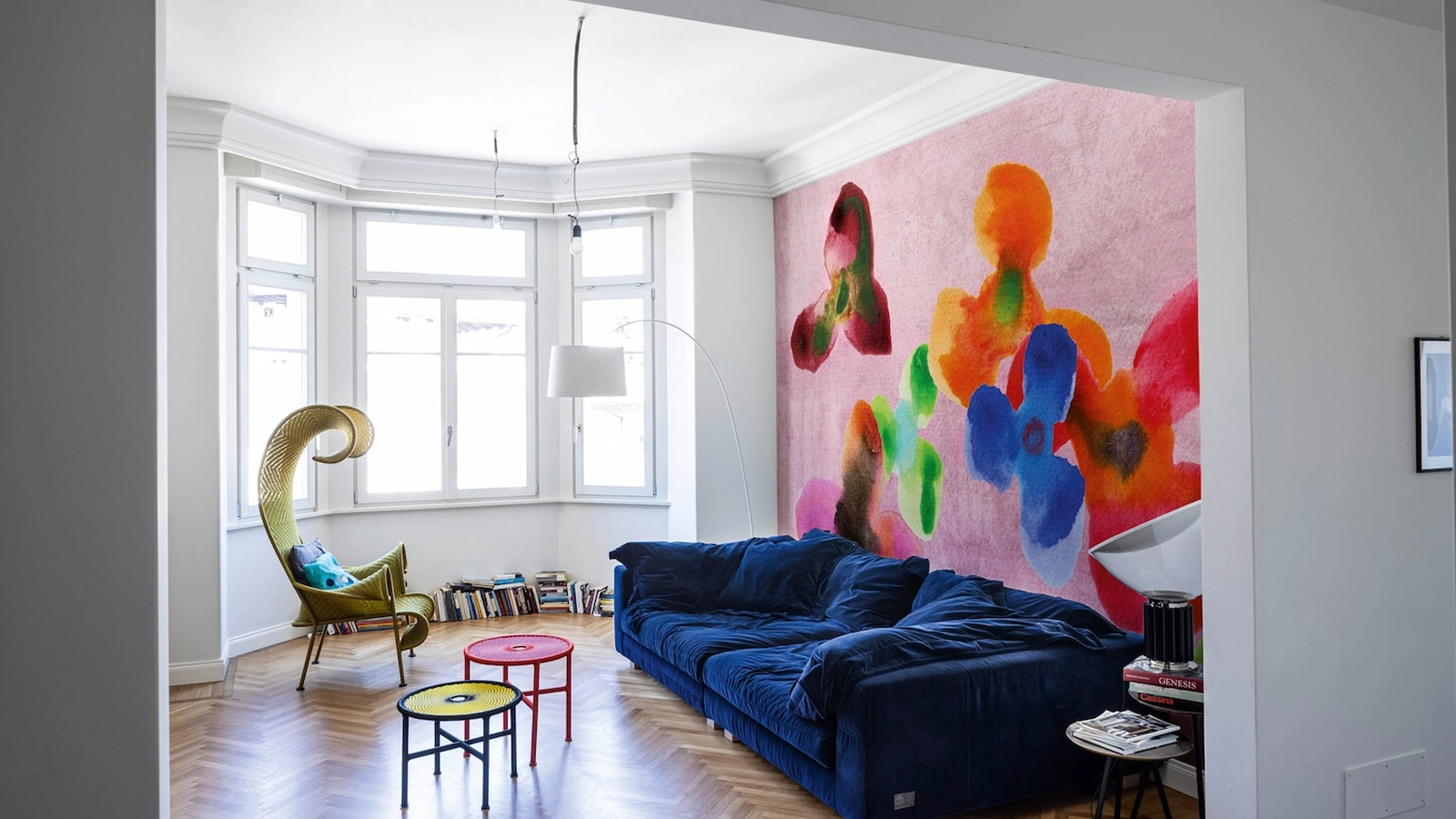 Carta da parati Floating di Spaghetti Wall