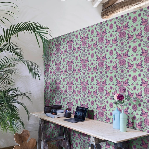 Carta da parati Flower Thief di Spaghetti Wall