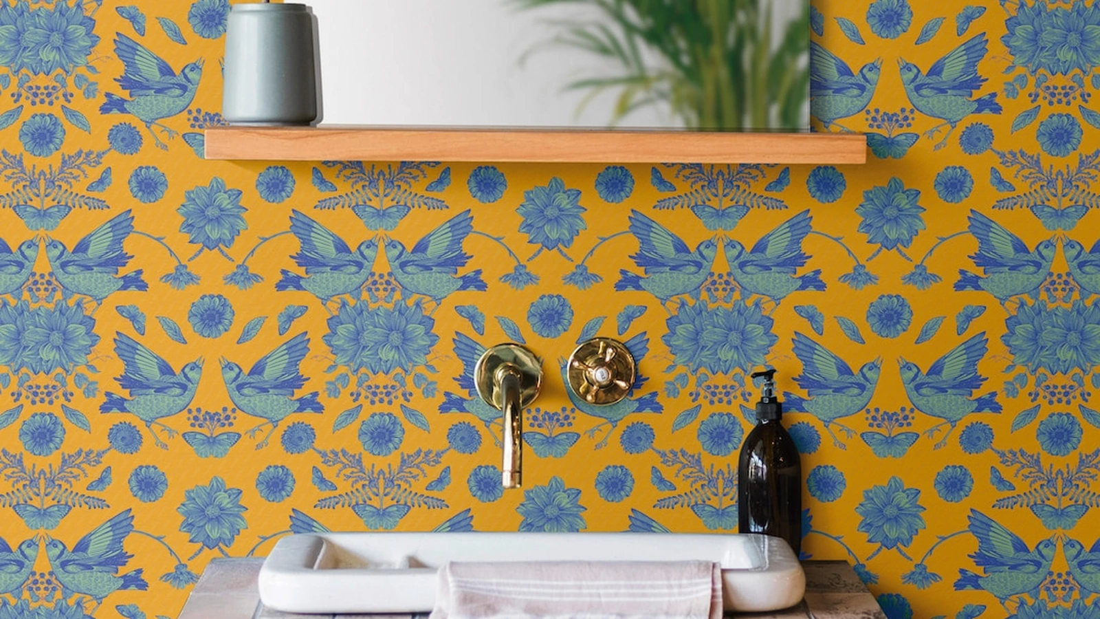 Carta da parati Flower Thief di Spaghetti Wall