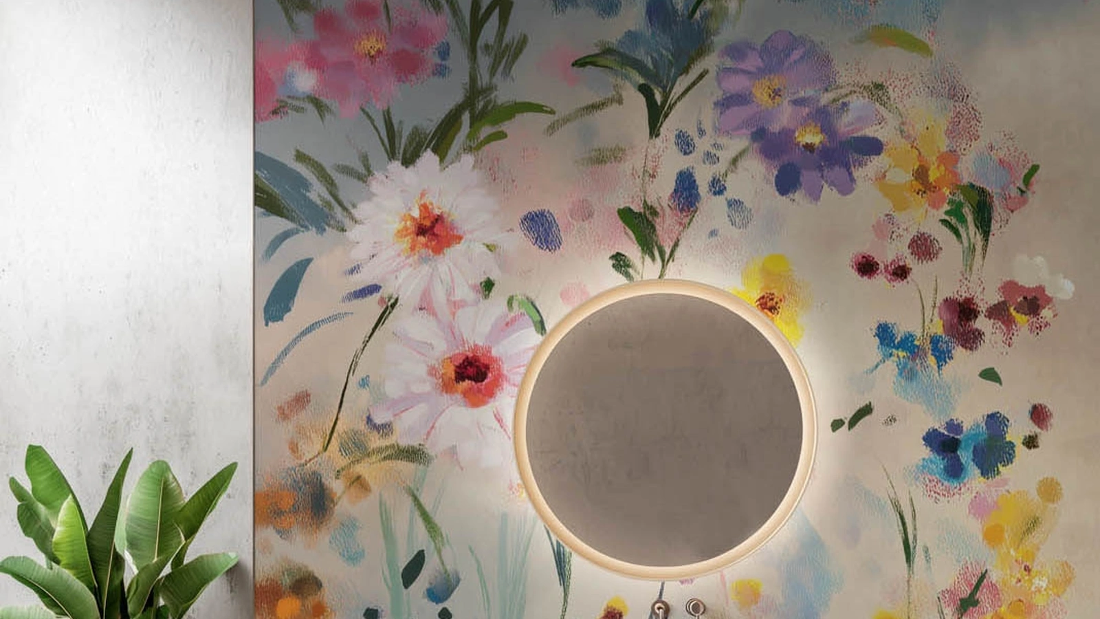 Carta da parati Flowering di Spaghetti Wall