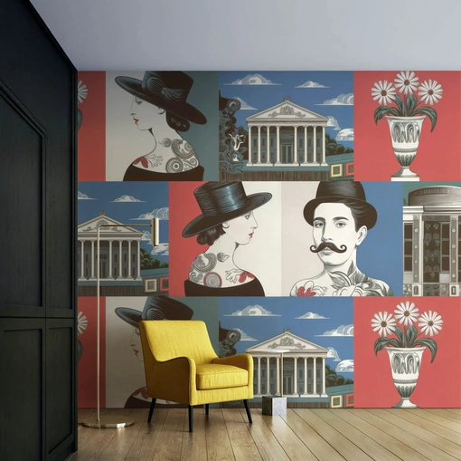 Carta da parati Harmonia Nova di Spaghetti Wall