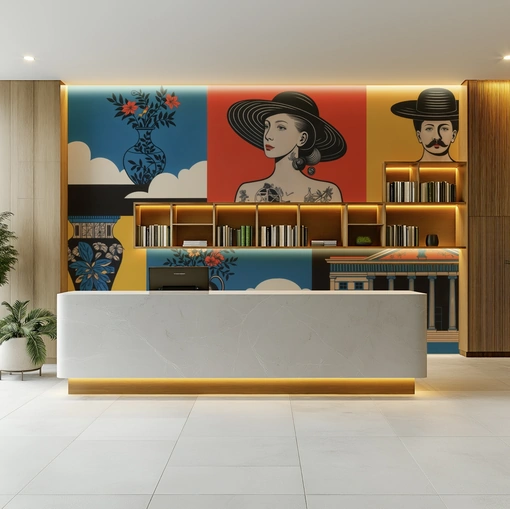 Carta da parati Lumièrè Bohème di Spaghetti Wall