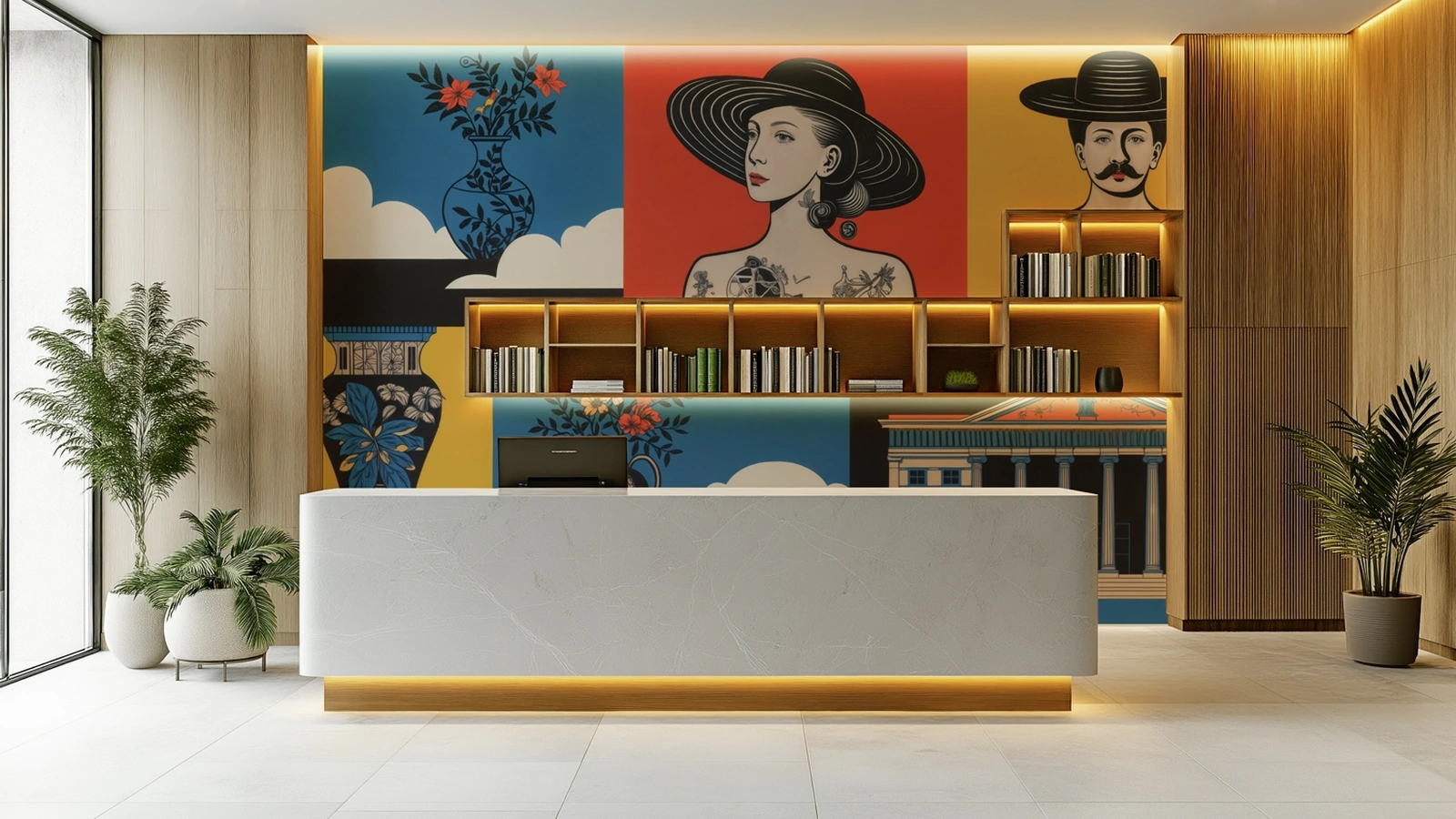 Carta da parati Lumièrè Bohème di Spaghetti Wall