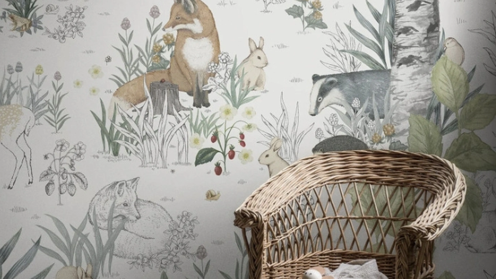Carta da parati per bambini Magic Forest di Larsen