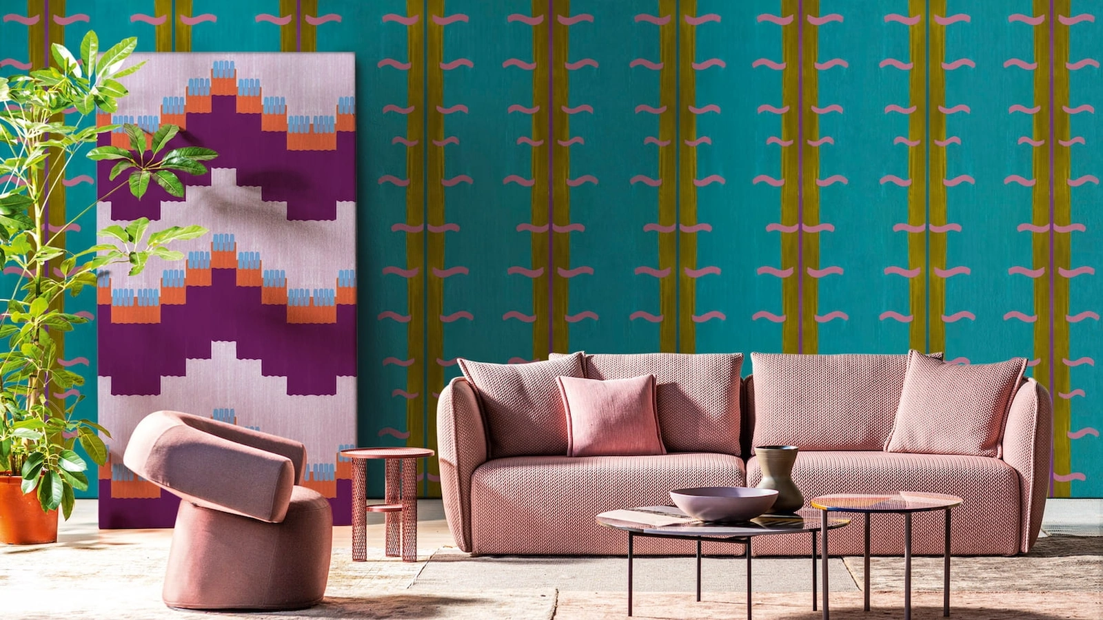 Carta da parati Motus di Spaghetti Wall