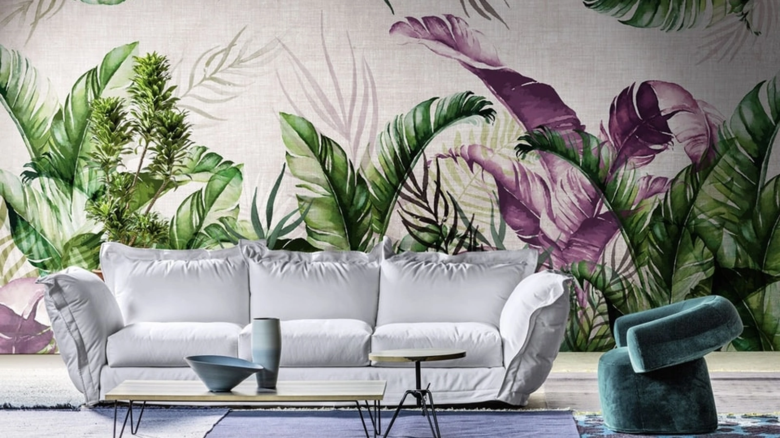 Carta da parati Caesar Forest di Spaghetti Wall