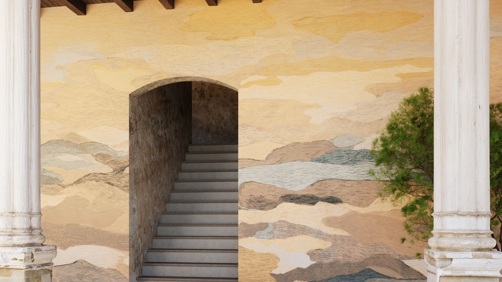 Carta da parati Wadi Wallpaper di Christian Fischbacher