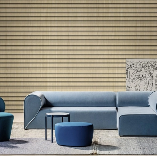 Carta da parati Wooden Stripes di Spaghetti Wall