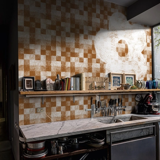 Carta da parati Yarn di Spaghetti Wall