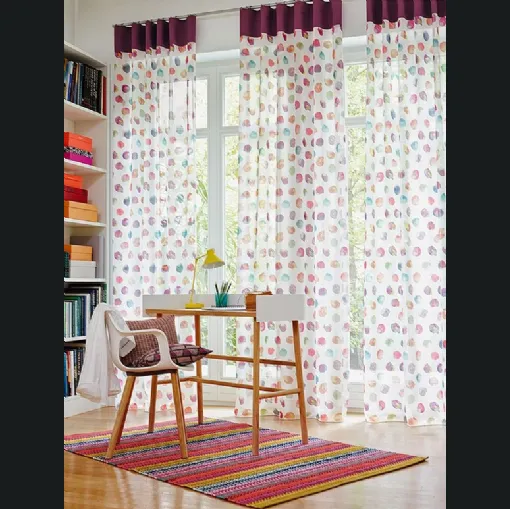 Tenda moderna con stampa digitale effetto acquerello Bubbles di Ado