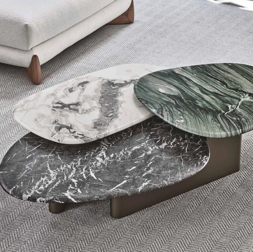 Tavolino con tre piani Callisto Mix di Porada