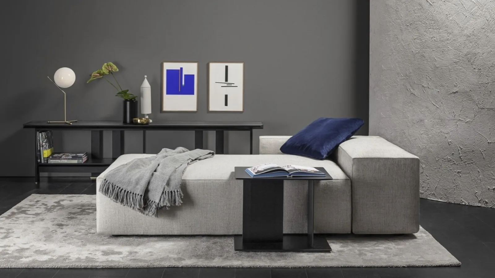 Tavolino laccato opaco Cube di Vibieffe