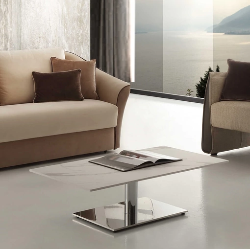 Tavolino Erik in HPL Calacatta di Ponti Terenghi