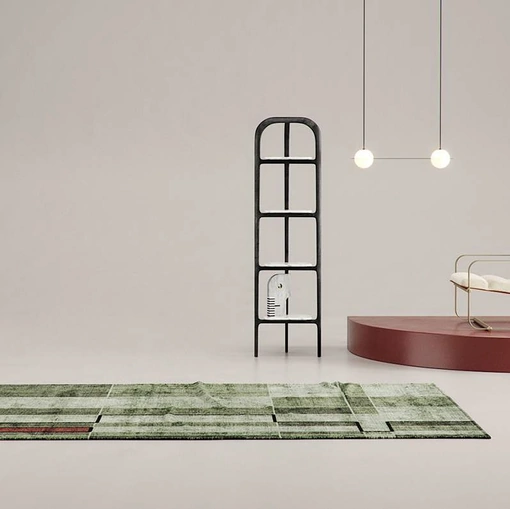 Tappeto Face Reloaded Marked Green di Sirecom