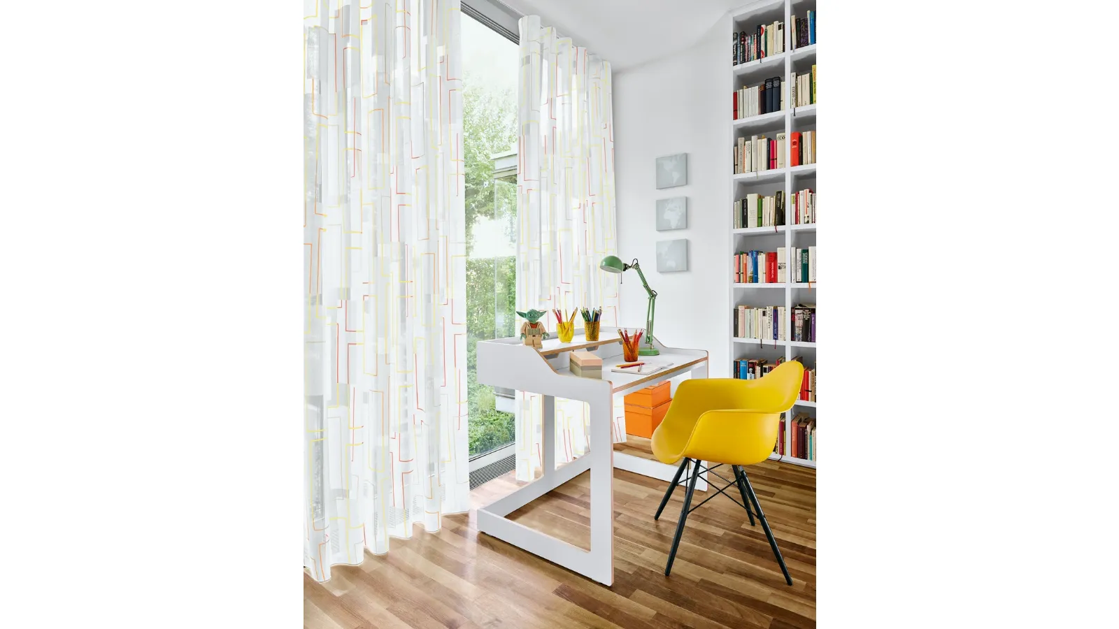 Tenda Faro con rettangoli e linee colorate che si sovrappongono di Ado