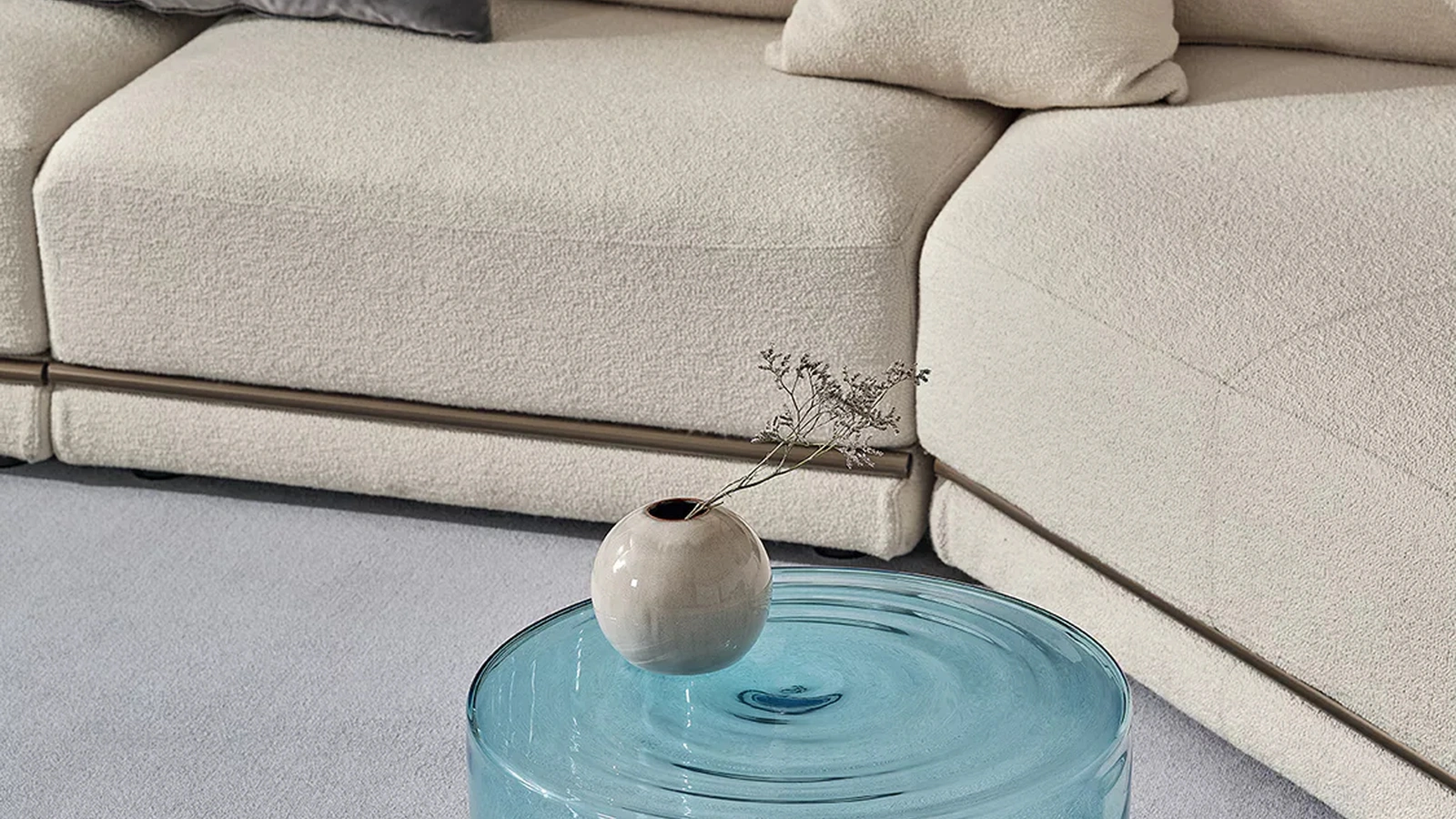 Tavolino H2o in vetro soffiato di Bontempi
