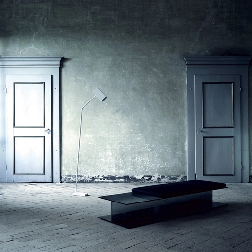 Tavolino I-Beam in cristallo fumé di Glas Italia