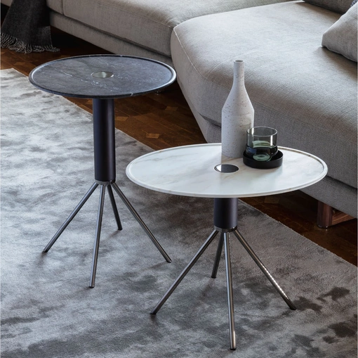 Tavolino Jelly con top in marmo di Porada