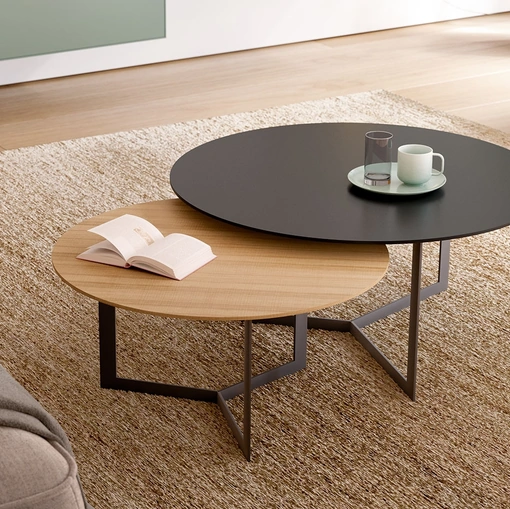 Tavolino Kabi V 02 in legno o laccato di Treku