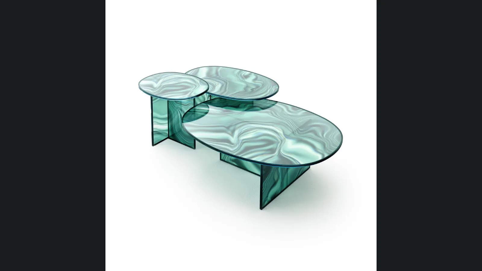 Tavolini Liquefy di Glas Italia