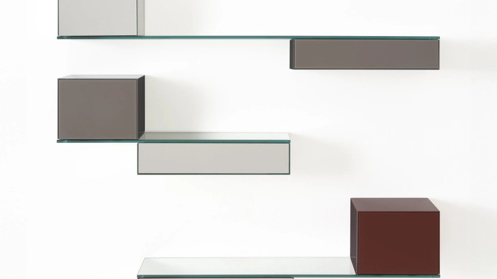Mensole Ollie Wall Unit di Glas Italia