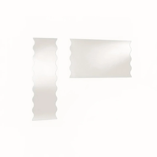 Specchi Onda con bordi ondulati di Glas Italia