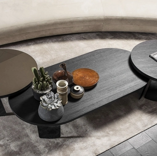 Tavolino in legno o laccato Point di Vibieffe