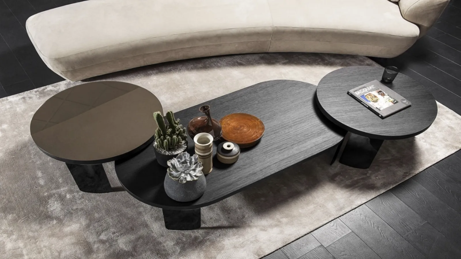 Tavolino in legno o laccato Point di Vibieffe