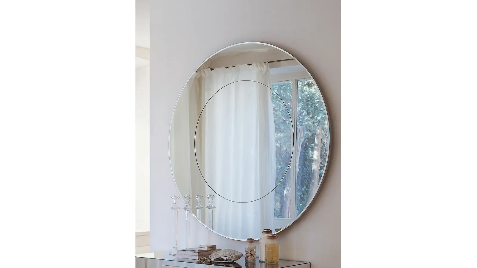Specchio rotondo Forvanity di Porada