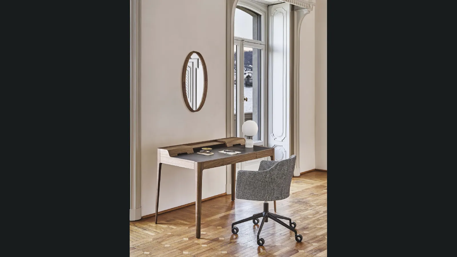 Scrittoio in massello di noce Saffo di Porada