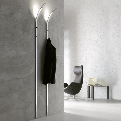 Appendiabiti Slim in metallo a muro di Ponti Terenghi