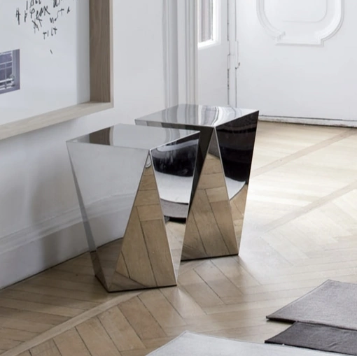 Tavolini Glowy in acciaio di Vibieffe