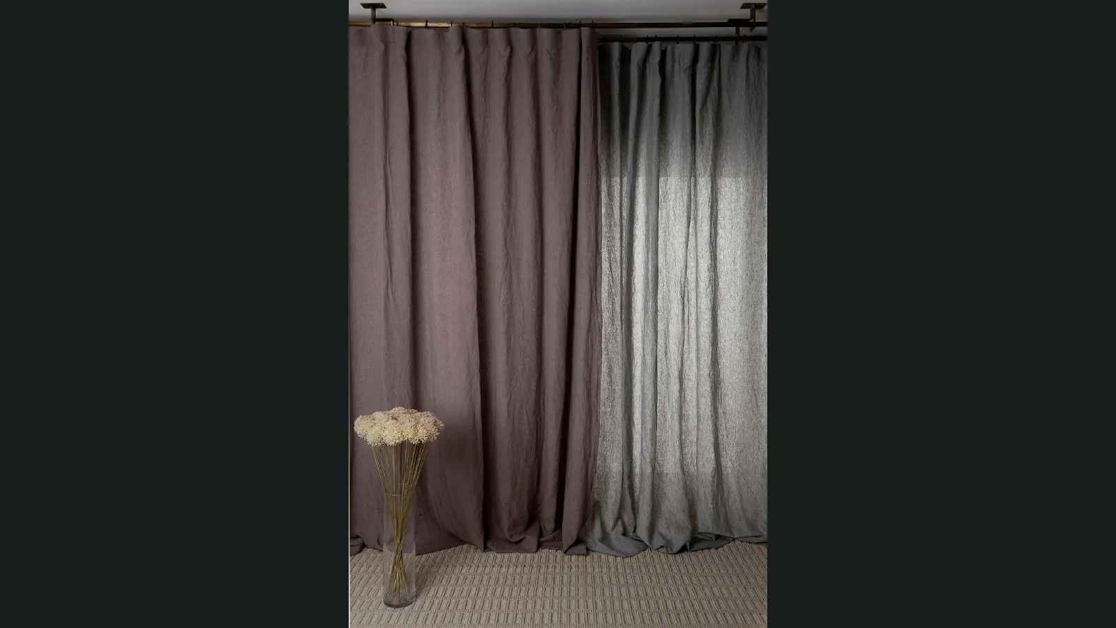 Tenda Melody in lino pesante di Mastro Raphael