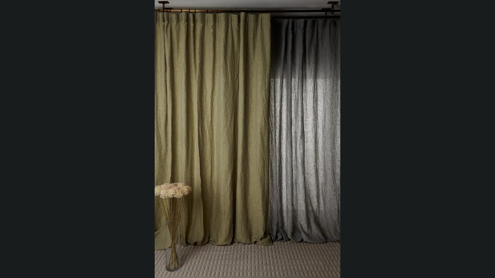 Tenda Melody in lino pesante di Mastro Raphael