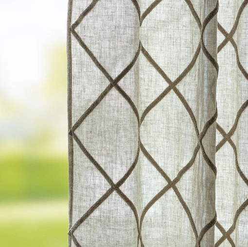 Tenda Natur Art ricamo Rete 3d su lino Opus di Mastro Raphael