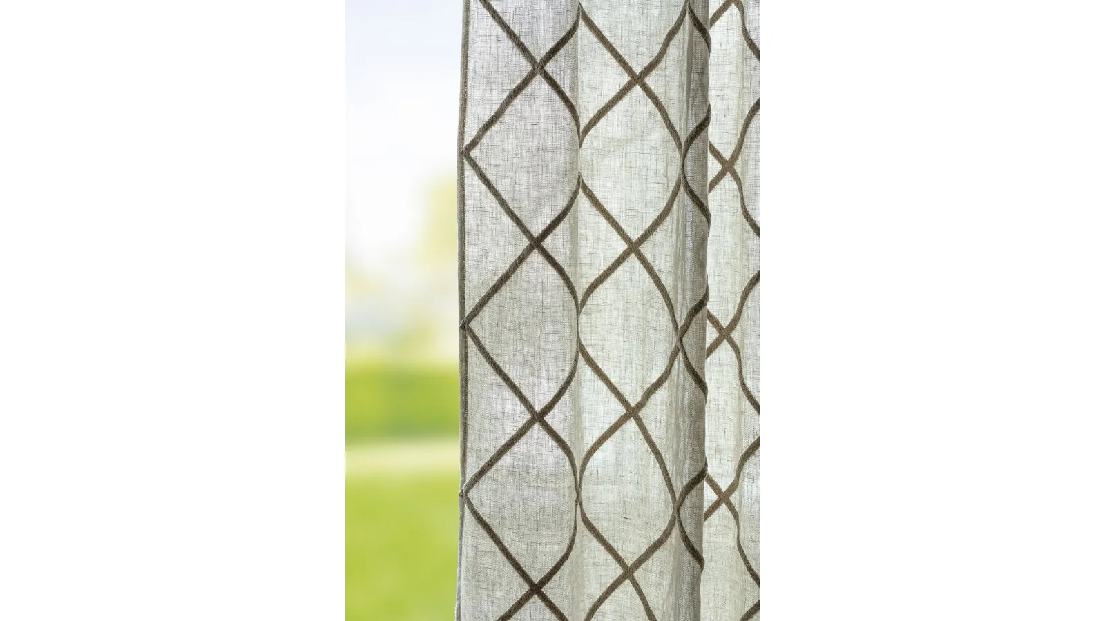 Tenda Natur Art ricamo Rete 3d su lino Opus di Mastro Raphael