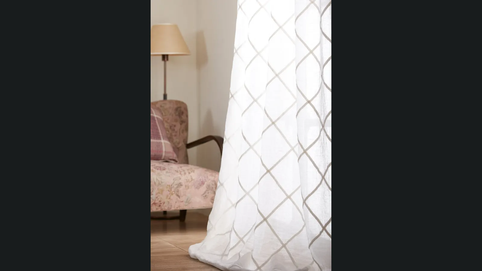 Tenda Natur Art ricamo Rete 3d su lino Opus di Mastro Raphael