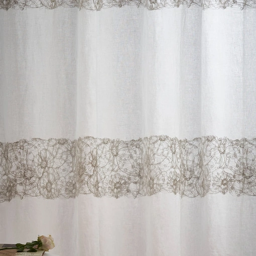 Tenda Romance Macramé Fiori con doppia fascia di Mastro Raphael