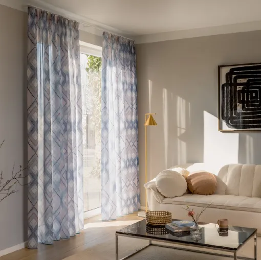 Tenda moderna con motivo a scacchi Toffee di Ado