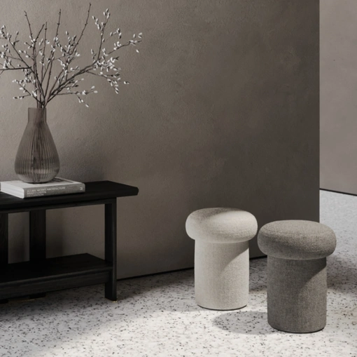 Pouf in tessuto Chignon di Vibieffe